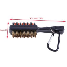 1pc Golf Ball Short Double Sided Metal Brush; Golf Cleaning Tools Accessories 1pc Golf Ball Short Double Sided Metal Brush; Golf Cleaning Tools Accessories